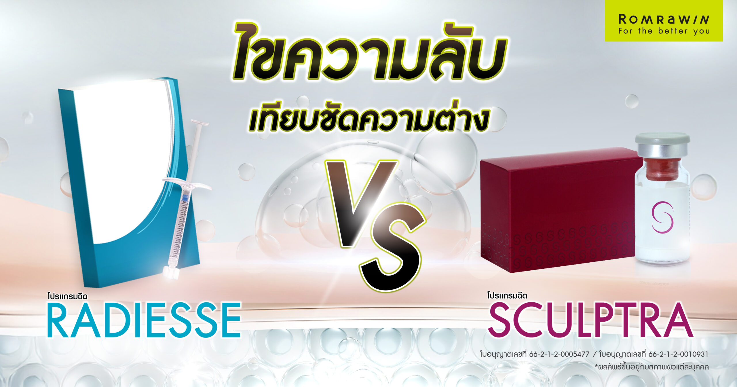 Sculptra กับ Radiesse ต่างกันอย่างไร