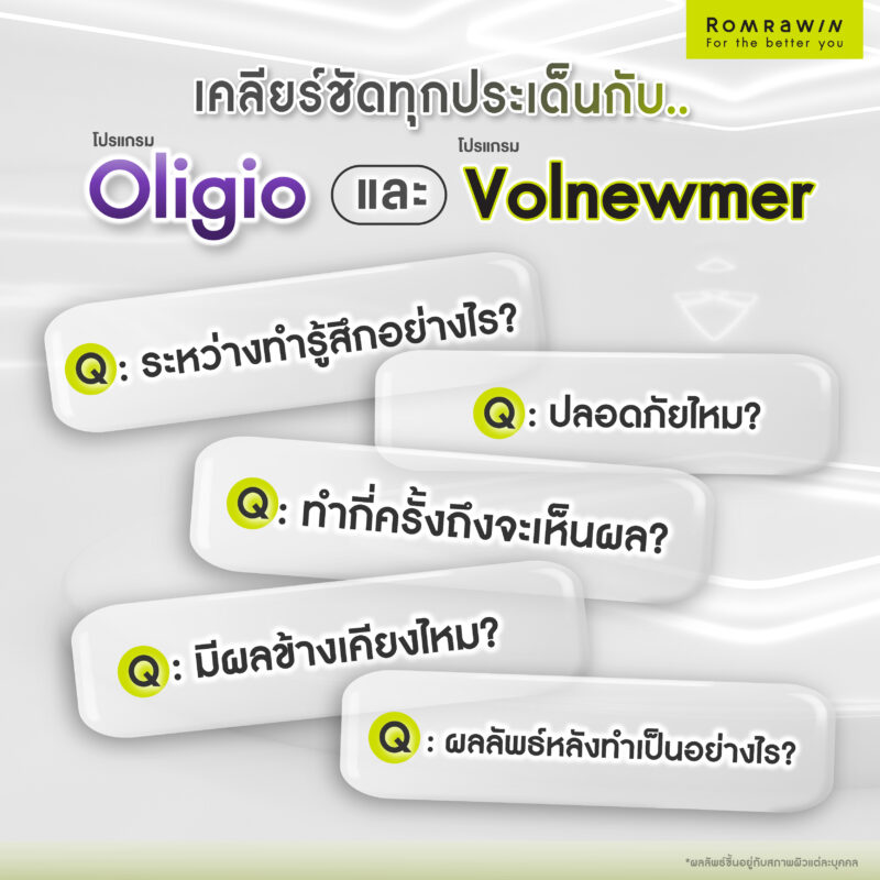 รวมคำถามพบบ่อยโปรแกรม Volnewmer และโปรแกรม Oligio